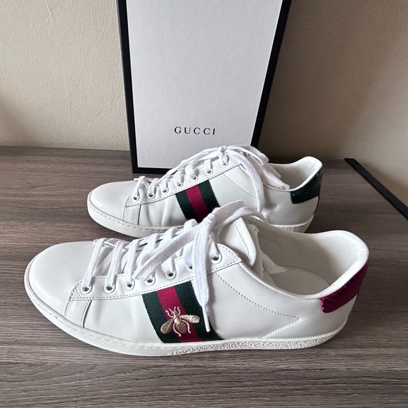 🔥GUCCI Ace Sneaker with Bee Size 39 / US 9 - Picture 16 of 17